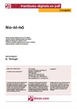 No-ni-nó-L'Esquitx (separate PDF pieces)-Music Schools and Conservatoires Elementary Level-Scores Elementary