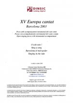 Europa Cantat XV-Europa Cantat-Partitures Intermig