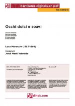 Occhi dolci e soavi-Da Camera (separate PDF pieces)-Music Schools and Conservatoires Elementary Level-Scores Elementary