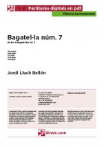 Bagatel·la núm. 7-Música instrumental (peces soltes en pdf)-Partitures Bàsic