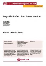 Peça fàcil núm. 5 en forma de duet-Da Camera (separate PDF pieces)-Music Schools and Conservatoires Elementary Level-Music Schools and Conservatoires Intermediate Level-Scores Elementary-Scores Intermediate