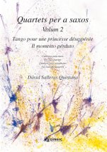 Quartets per a saxos 2-Música instrumental (publicación en papel)-Escuelas de Música i Conservatorios Grado Medio-Escuelas de Música i Conservatorios Grado Superior-Partituras Avanzado-Partituras Intermedio