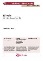 El vals, Carnaval op. 43-Col·lecció Piano Leonora Milà (peces soltes en pdf)-Escoles de Música i Conservatoris Grau Superior-Partitures Avançat