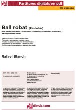 Ball robat-Da Camera (piezas sueltas en pdf)-Partituras Básico