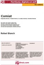 Comiat-Da Camera (peces soltes en pdf)-Partitures Bàsic