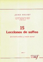 15 lecciones de solfeo-Lecciones de solfeo-Escuelas de Música i Conservatorios Grado Medio