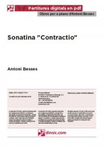 Sonatina "Contractio"-Obres per a piano d'Antoni Besses (publicación en pdf)-Partituras Intermedio
