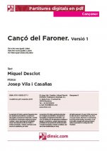 Cançó del Faroner. Versió 1-Cançoner (canciones sueltas en pdf)-Partituras Básico