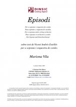Episodi-Música vocal (digital PDF copy)-Scores Elementary