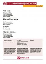 Tin ton! - Marxa l'oreneta - Qui de jove...-L'Esquitx (separate PDF pieces)-Music Schools and Conservatoires Elementary Level-Scores Elementary