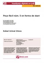 Peça fàcil núm. 5 en forma de duet -Da Camera (peces soltes en pdf)-Escoles de Música i Conservatoris Grau Elemental-Escoles de Música i Conservatoris Grau Mitjà-Partitures Bàsic-Partitures Intermig