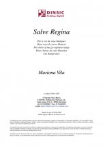 Salve Regina-Música vocal (publicació en pdf)-Partitures Intermig