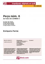 Peça núm. 6-Da Camera (piezas sueltas en pdf)-Partituras Básico