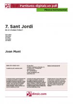 Sant Jordi-Música instrumental (piezas sueltas en pdf)-Partituras Básico