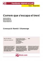 Correm que s’escapa el tren!-Repertori per a Saxo (peces soltes en pdf)-Partitures Bàsic