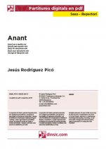 Anant-Repertorio para Saxo (piezas sueltas en pdf)-Partituras Básico