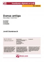 Dansa antiga-Da Camera (peces soltes en pdf)-Escoles de Música i Conservatoris Grau Elemental-Partitures Bàsic