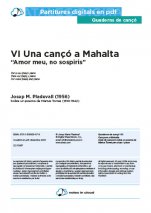 Cançó a Mahalta VI (Amor meu no sospiris)-Quaderns de cançó (peces soltes en pdf)-Escoles de Música i Conservatoris Grau Mitjà-Partitures Intermig