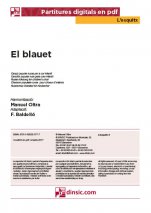 El blauet-L'Esquitx (peces soltes en pdf)-Escoles de Música i Conservatoris Grau Elemental-Partitures Bàsic