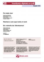 Fa mala mar / Mariners com que bufa el vent / Els vaixells de Stienkarrasi -Esplai XXI (peces soltes en pdf)-Partitures Bàsic