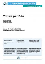 Tot sia per Déu-Quaderns de cançó (peces soltes en pdf)-Escoles de Música i Conservatoris Grau Superior-Partitures Avançat