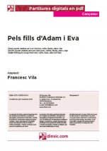 Pels fills d’Adam i Eva-Cançoner (canciones sueltas en pdf)-Partituras Intermedio