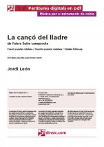 La cançó del lladre-Música per a instruments de cobla (peces soltes en pdf)-Música Tradicional Catalunya