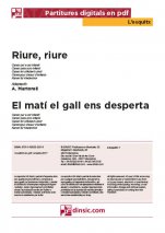 Riure, riure - El matí el gall ens desperta-L'Esquitx (separate PDF pieces)-Music Schools and Conservatoires Elementary Level-Scores Elementary