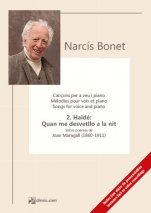 2. Haidé: Quan me desvetllo a la nit-Songs by Narcís Bonet-Music Schools and Conservatoires Intermediate Level-Scores Intermediate