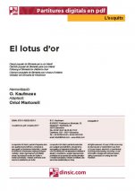 El lotus d’or-L'Esquitx (separate PDF pieces)-Music Schools and Conservatoires Elementary Level-Scores Elementary