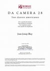 Da Camera 28: Tres danzas americanas para cuarteto de saxofones