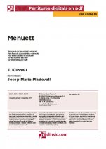 Menuett-Da Camera (piezas sueltas en pdf)-Escuelas de Música i Conservatorios Grado Elemental-Partituras Básico