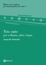 Trio suite, per a flauta, oboè i fagot-Chamber Music for Wind Instruments-Music Schools and Conservatoires Intermediate Level-Scores Intermediate