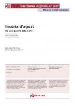 Incúria d'agost-Música coral catalana (peces soltes en pdf)-Escoles de Música i Conservatoris Grau Mitjà-Escoles de Música i Conservatoris Grau Superior-Musicografia-Pedagogia Musical-Àmbit Universitari