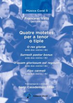 Quatre motets per a tenor o tiple amb dos violins i BC-Choral Music (Notes in Cloud)-Music Schools and Conservatoires Advanced Level-Scores Advanced