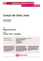 Cançó de Sant Joan-Cançoner (cançons soltes en pdf)-Partitures Bàsic