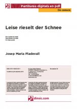 Leise rieselt der Schnee-Da Camera (peces soltes en pdf)-Partitures Bàsic