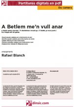 A Betlem me'n vull anar-Da Camera (peces soltes en pdf)-Partitures Bàsic