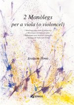 2 Monòlegs per a viola (o violoncel)-Música instrumental (publicación en papel)-Partituras Avanzado