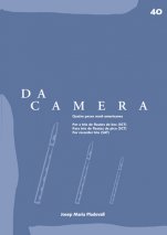 Da Camera 40: cuatro piezas norteamericanas-Da Camera (publicación en papel)-Escuelas de Música i Conservatorios Grado Medio-Partituras Intermedio