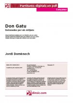 Don Gatu-Cançoner (separate PDF pieces)-Music Schools and Conservatoires Elementary Level-Scores Elementary