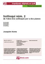 Soliloqui núm. 2-Música instrumental (piezas sueltas en pdf)-Partituras Avanzado