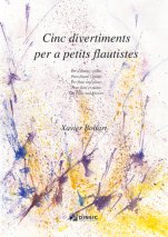 Cinc divertiments per a petits flautistes-Música instrumental (publicació en paper)-Partitures Bàsic