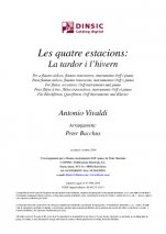 Les quatre estacions: la tardor i l'hivern-Música instrumental (publicación en pdf)-Partituras Básico
