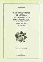 Dos obras corales sobre Verdaguer-Música coral catalana (publicación en papel)-Partituras Intermedio