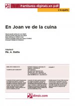 En Joan ve de la cuina-L'Esquitx (separate PDF pieces)-Music Schools and Conservatoires Elementary Level-Scores Elementary
