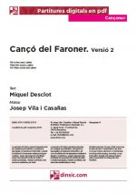 Cançó del Faroner. Versió 2-Cançoner (separate PDF pieces)-Scores Elementary