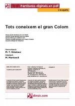 Tots coneixem el gran Colom-L'Esquitx (separate PDF pieces)-Music Schools and Conservatoires Elementary Level-Scores Elementary