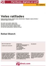 Veles ratllades-Da Camera (peces soltes en pdf)-Partitures Bàsic