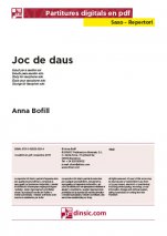 Joc de daus-Saxo Repertoire (separate PDF pieces)-Scores Elementary
